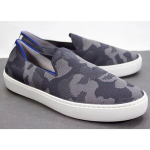 Rothy's Womens US 8.5 The Original Slip On Sneaker Grey Camo Camouflage Sneakers